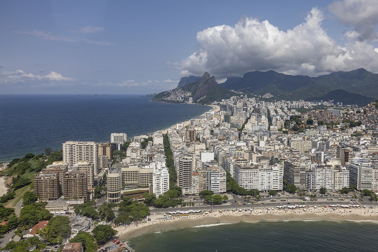 Orla de Ipanema e Leblon no Rio de Janeiro